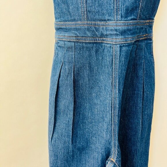 Madewell NWT tapered legs overall denim, Blue, Size 00 022 - Picture 8 of 11